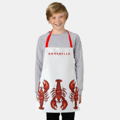 Lobsters personaliseren kleine pron schort (Gedragen)