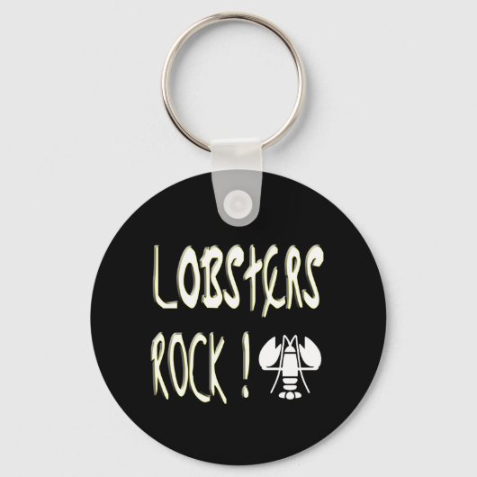 Lobsters Rock! Button Sleutelhanger (Voorkant)
