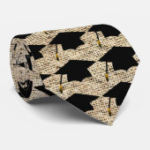 L'obtention du diplôme couvre le cravate (Roulé)