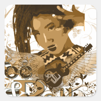 Loc and Roll Vierkante Sticker