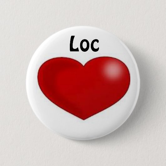 Loc Love Ronde Button 5,7 Cm (Voorkant)