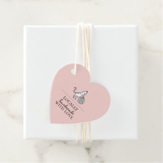 Local Business Cat Yarn Crafting Knit Handmade Tag Bedankjes Labels