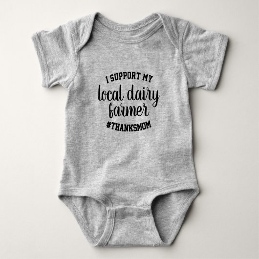 "Local Dairy Farmer" Borstvoeding Baby Bodysuit (Voorkant)