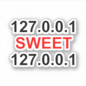 localhost zoete localhost sticker (Voorkant)