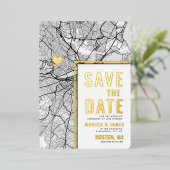 Localisateur d'amour de Boston | Carte de la ville (Debout devant)