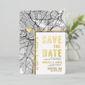 Localisateur d'amour de Boston | Carte de la ville (Debout devant)