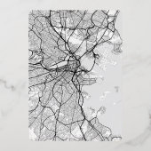 Localisateur d'amour de Boston | Carte de la ville (Verso)