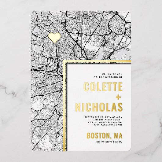 Localisateur d'amour de Boston | Thème de carte de (Recto)