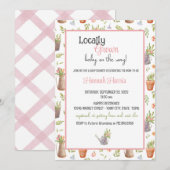 Locally Grown Baby Shower Invitation (Devant / Derrière)