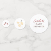 Locally Grown Baby Watercolor Baby Shower Confetti (Voorkanten)