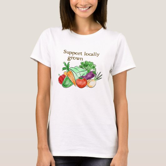 Locally Grown Veggies t-shirt (Devant)