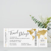 Locatie bestemming bruiloft Datum wijziging Aankondiging (Staand voorkant)