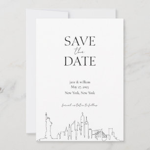 Locatie Save the Date - New York City Kaart
