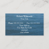 Location De Bateaux Et Carte de visite D'Entretien (Dos)