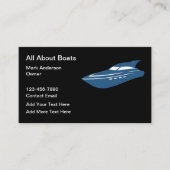 Location De Bateaux Et De Bateaux Cartes de visite (Devant)