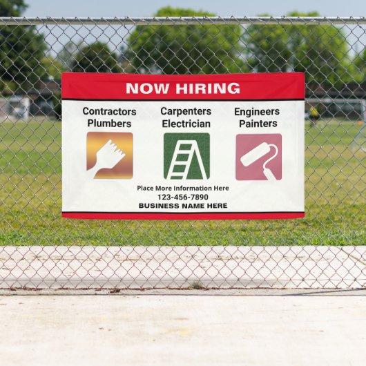 Location de nom commercial signature bannière pers (En situation)