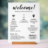 Location de vacances moderne Affiche de bienvenue (Neutre)