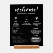 Location de vacances moderne Affiche de bienvenue (Recto)