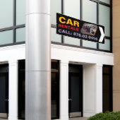 Location de voiture bannière extérieure personnali (Bâtiment extérieur)