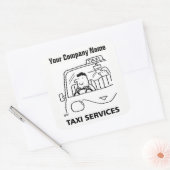 Location de voiture et services de taxi Stickers d (Enveloppe)