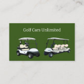 Location De Voitures De Golf Et Cartes de visite D (Devant)