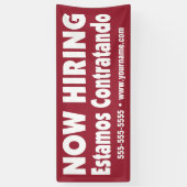 Location / Estamos Contratando Bannière espagnole (Vertical)