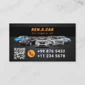 Location Moderne d'une voiture | Carte de visite m (Dos)