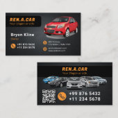 Location Moderne d'une voiture | Carte de visite m (Devant / Derrière)