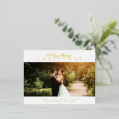 location or faire-part mariage de vacances (Debout devant)