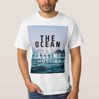 L'Océan Appelle Un T-shirt Surf