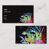 L'océan colore le carte de visite (Devant / Derrière)