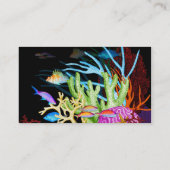 L'océan colore le carte de visite (Dos)