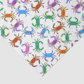 L'océan coloré marche en crabe le papier de soie (Détail)