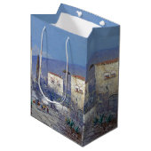 L'océan d'île de Capri Italie fleurit le sac bleu (Devant Angle)