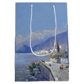 L'océan d'île de Capri Italie fleurit le sac bleu (Dos)