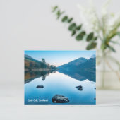 Loch Eck en bleu, carte postale d'Écosse (Debout devant)