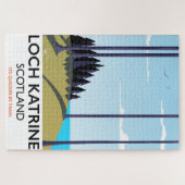 Loch katrine scotland reisposter legpuzzel (Horizontaal)