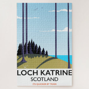 Loch katrine scotland reisposter legpuzzel