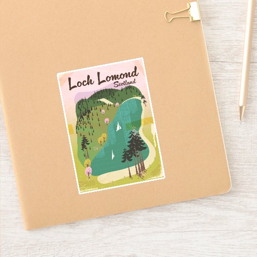 Loch Lamond Scotland Sticker (Notitieboek)