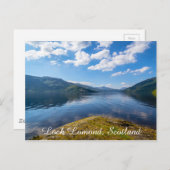 Loch Lomond, Ecosse, carte postale nature. (Devant / Derrière)