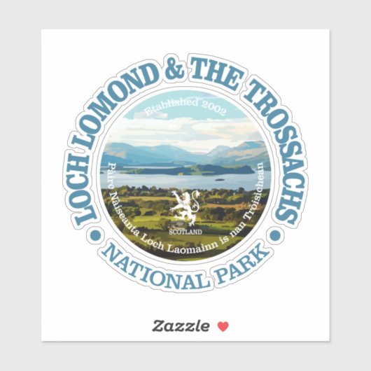 Loch Lomond en de Trossachs Sticker (Vel)