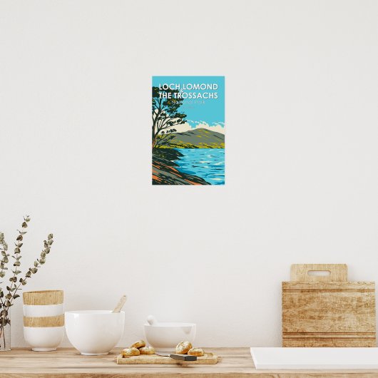 Loch Lomond en het Nationaal Park Trossachs Poster (Keuken)