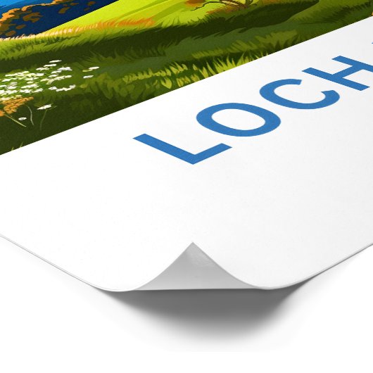 Loch Lomond Schotland Reisprint Poster (Hoek)