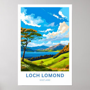 Loch Lomond Schotland Reisprint Poster