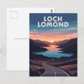 Loch Lomond Schotland Reizen Briefkaart (Voorkant / Achterkant)