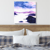 Loch Lomond Schots aquarel Canvas (Insitu (Slaapkamer))