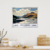  Loch Lomond Scotland Travel Poster (Keuken)