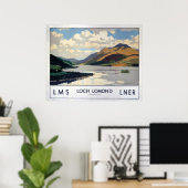  Loch Lomond Scotland Travel Poster (Thuiskantoor)