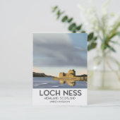 Loch Ness, Highlands, Scotland reisposter Briefkaart (Staand voorkant)