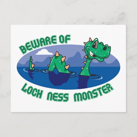 Loch Ness Monster Briefkaart (Voorkant)